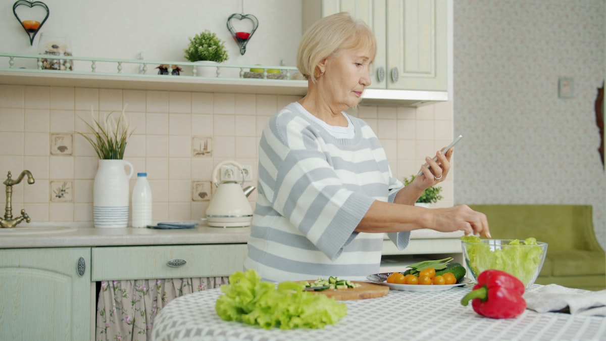 Frische Lebensmittel und gesunde Ernährung